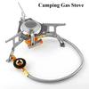 1PC Foldable Split Camping Gas Stove - Portable Picnic Flat Gas Electronic Ignition Stove for Outdoor Cooking Supplies