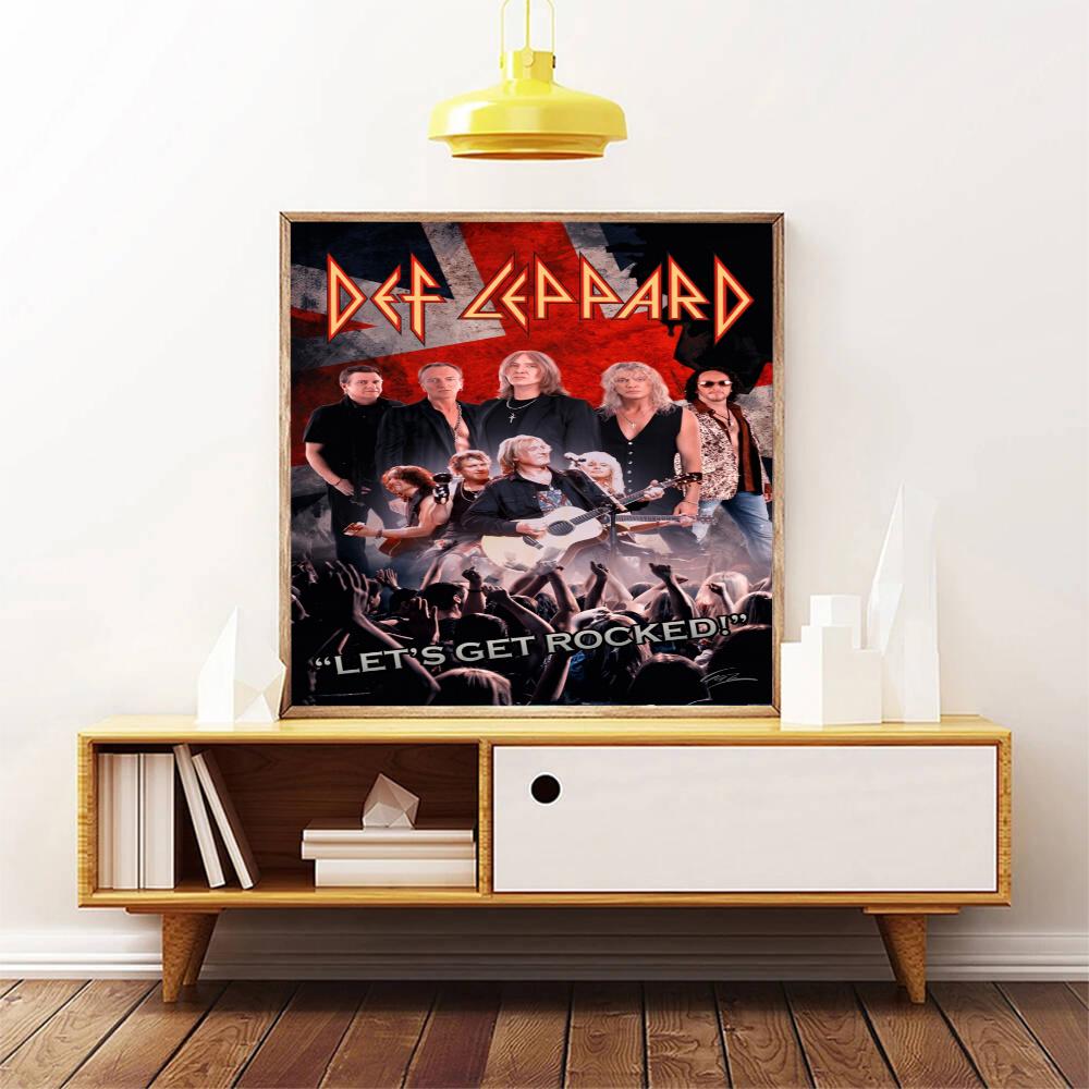 Def Leppard 5D Diamond Painting Round Diamond Rhinestones Mosaic Diamond Embroidery Wall Paintings Rhinestones Gift Frameless