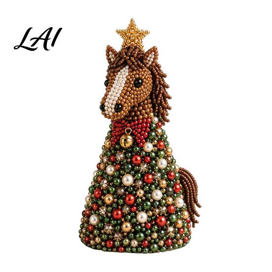 Bastelprojekte-Set DIY Tierbaum-Set mit Perlen 3D Perlenkunst-Set Anfänger-Set Handgemacht Thematisch für Kinder Erwachsene Anfänger Perlen