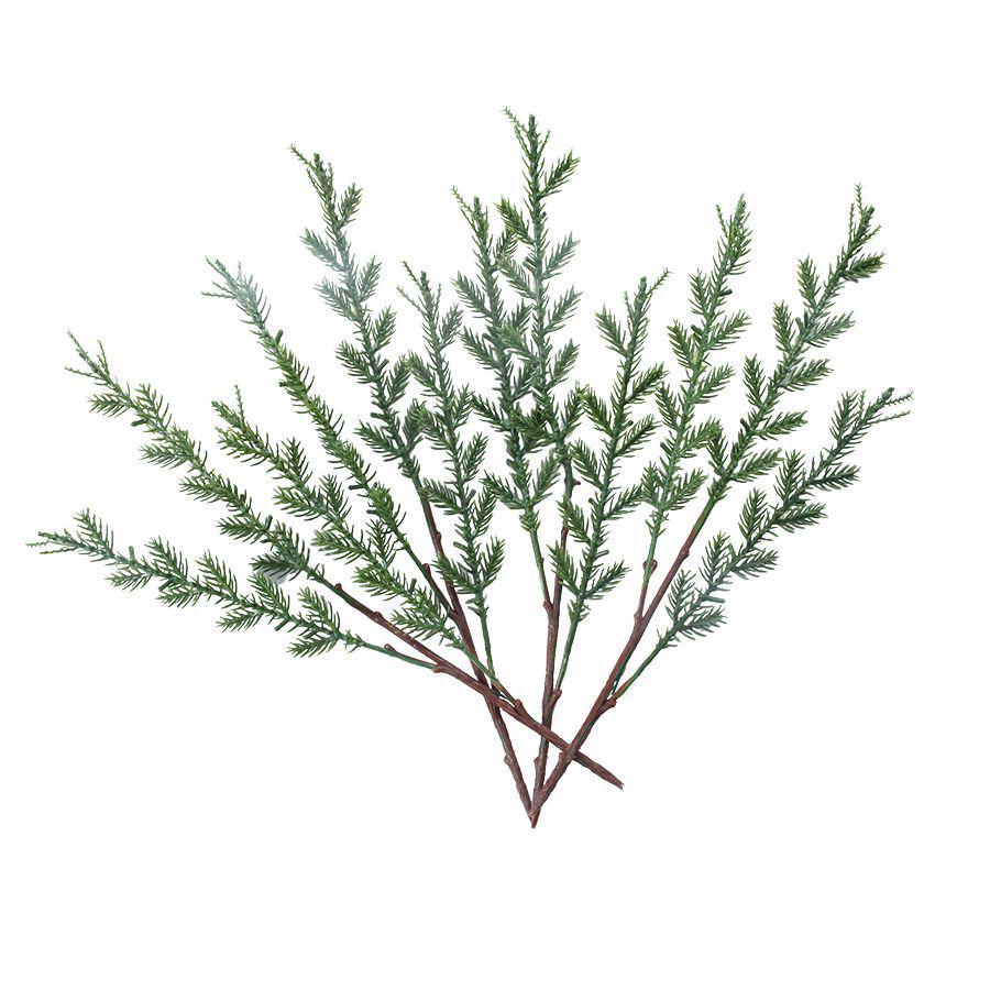 30cm Three-Pronged 3D Pine Needle Branch - Christmas Craft Decoration