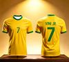 2026 Brazil Neymar JR 10 Soccer Jersey Quick‑Dry Breathable Polyester Short‑Sleeve Football Uniform Unisex Sport Tee