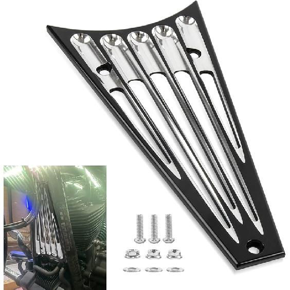 

PSLER Motorcycle Edge Cut Frame Grill for Touring Street Glide FLHT FLHX FLHTK FLHR FLTR Road Electra Glide Road King 2014-2017(Black) чёрный