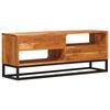 TV Stand Natural 110 X 30 X 44 Cm Solid Acacia Wood