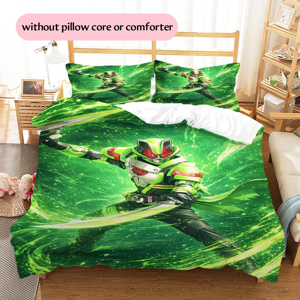 Cartoon Hero Print Bedding Set, Vivid Pattern Bedroom Decoration, All-match Home Decor Gift.chl