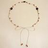 Dopamine Style Braided Beads Belt 170cm Dress Decoration Belt Elegant Ethnic Style Belts  for Women