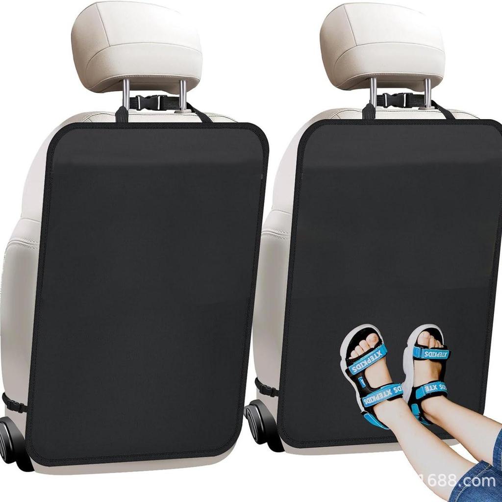 Waterproof Car Seat Back Protector & Storage Organizer with Mesh Pocket for Kids