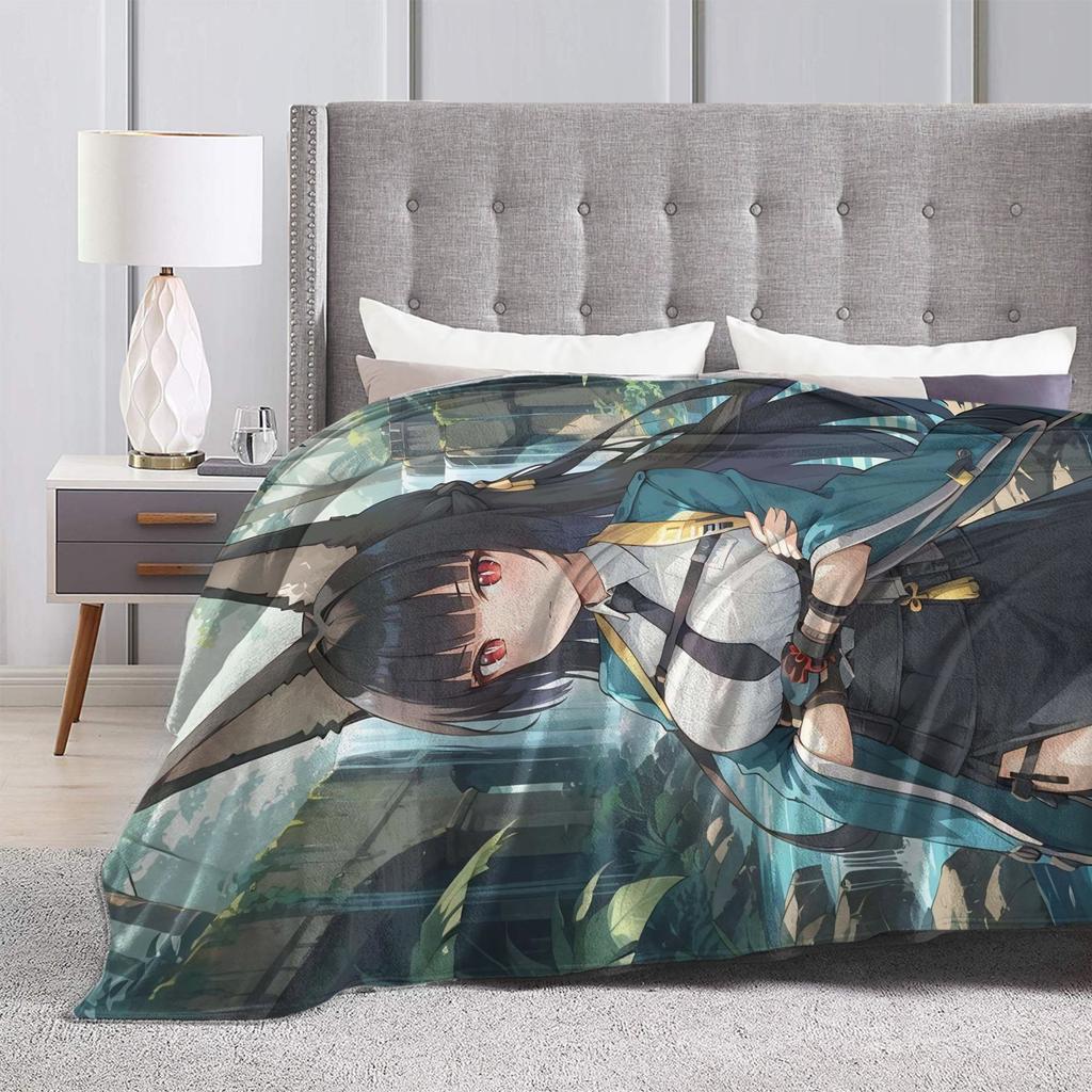 ZZZ Ellen Nicole Miyabi Plush Blanket Girls Boys  Flannel Throw Blanket For Couch Chair Super Warm Custom Quality Bedspread Gift