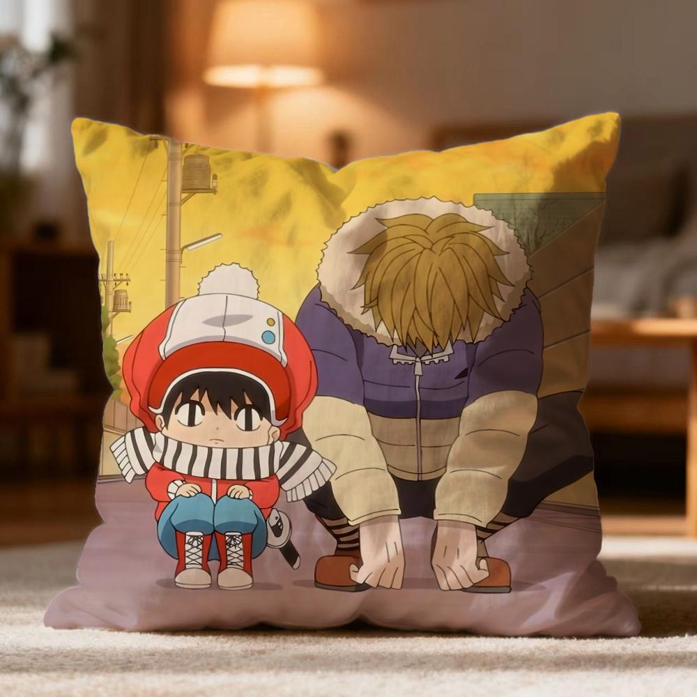 Popular KKotaro Lives Aloneed Cushion Cover Soft Washable Pillow Case Multi-Scene for Couch Bed Travel Office Use