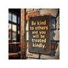 Vintage Metal Sign Inspirational Quote Wall Art Decor for Kitchen Home