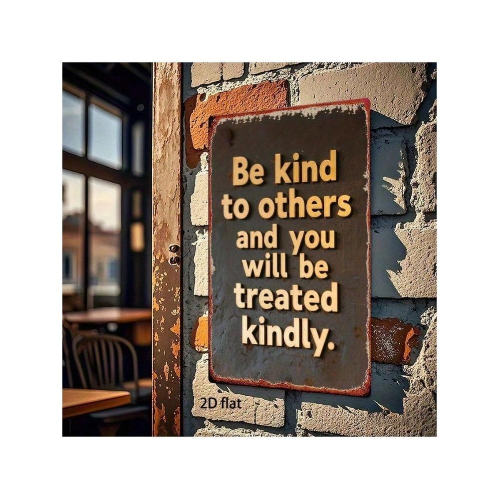 Vintage Metal Sign Inspirational Quote Wall Art Decor for Kitchen Home
