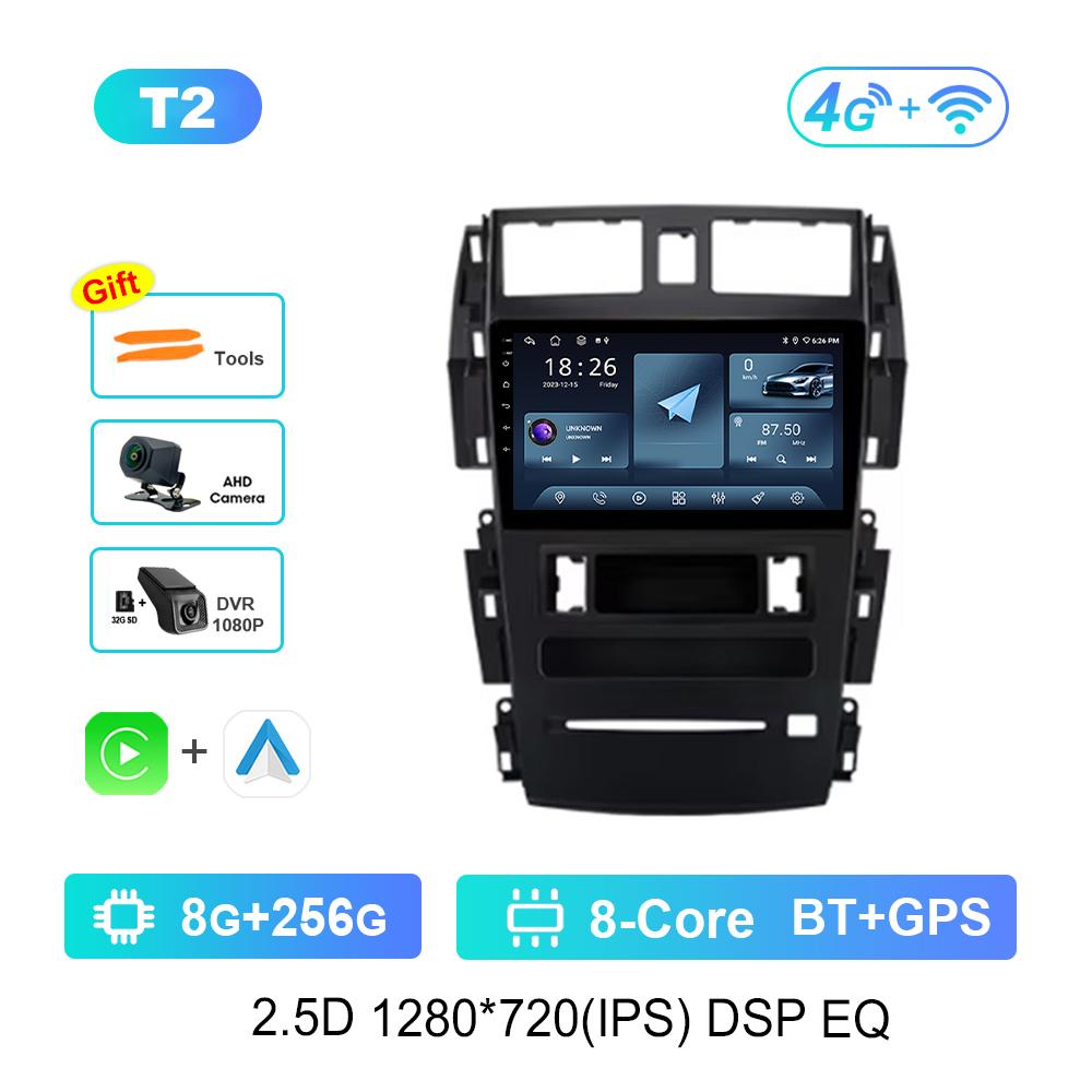 9'' Car Radio Multimedia Player Android System 4G for Nissan Teana J31 2004 - 2007 Carplay GPS Navi WiFi HD Screen DSP Stereo
