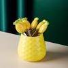 Pineapple Carrot Ceramic Fruit Forks Set Creative Ins Style Ceramic Fruit Forks Receipt Jar Home Decoration Household