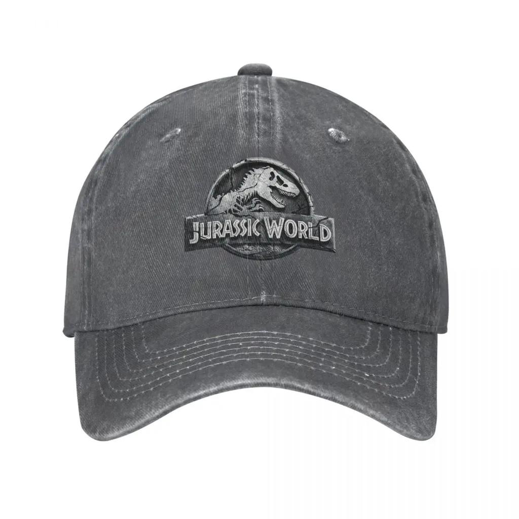 Dinosaur Jurassic Park Baseball Cap Fashion Distressed Washed Cap for Men Women Outdoor Summer Soft Hats Cap