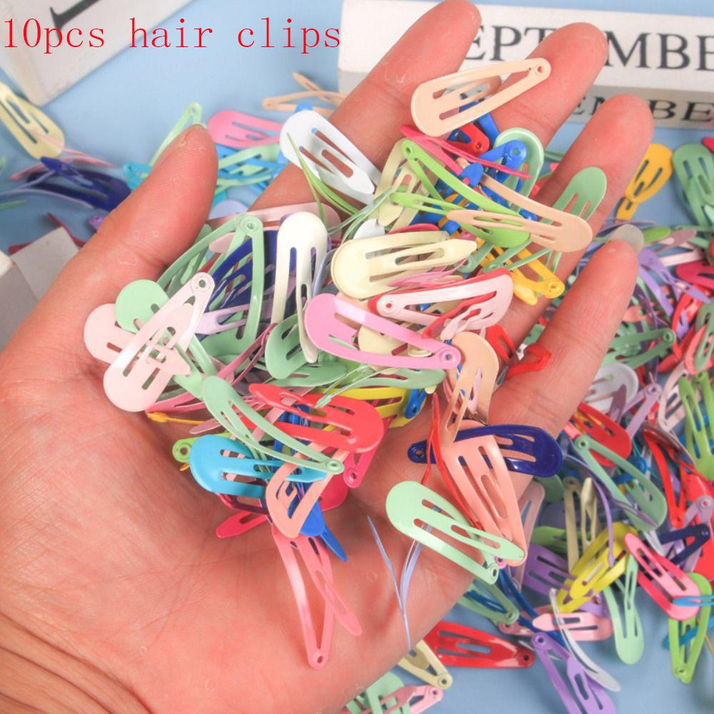

10Pcs Mini Metal Hair Clip For Diy Doll Decoration Headwear Princess Dolls Head Clip Toys Doll Accessories