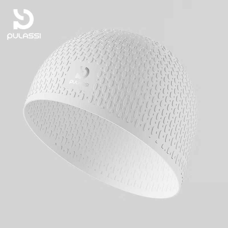 PULASSI Waterproof Silicone Swim Cap for Long Hair