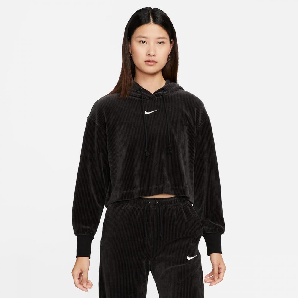 

Nike Women s Nike Sportswear Velor MOD Crop Pullover Hoodie DQ5928-010