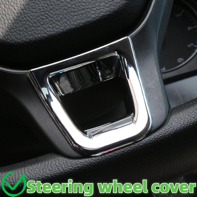 For Volkswagen VW Passat B8 Tiguan Golf 7 MK7 7.5 2013- ABS Car Steering Wheel Panel Decoration Cover Trim Sticker Acc.