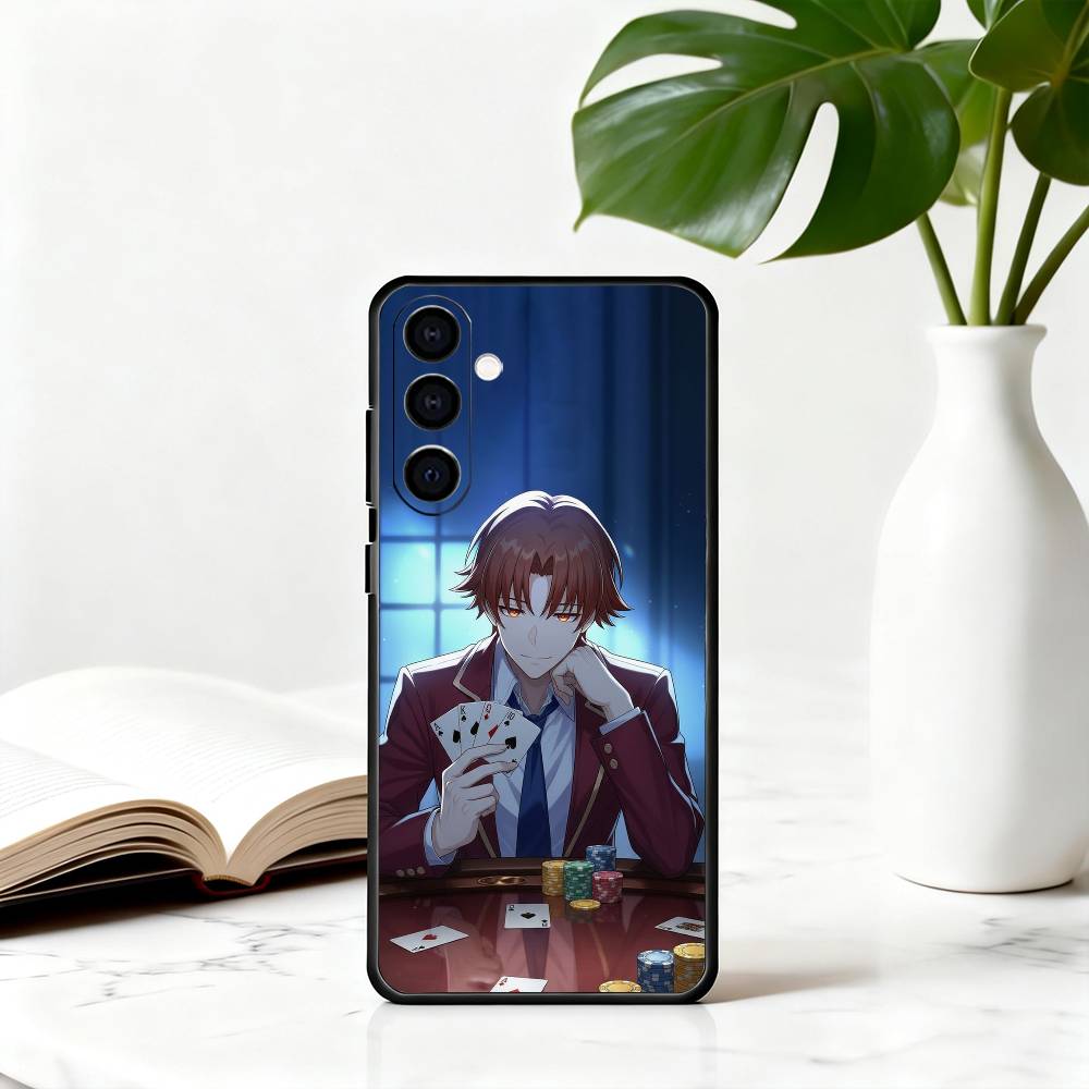 

Classroom K-Kiyotaka Elite A-Ayanokoji Phone Case For Samsung Galaxy A73,A72,A71,A70,A53,A52,A51,Soft Silicone Black Cover Samsung a51 4g