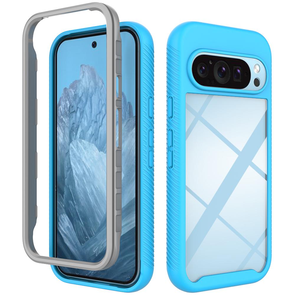 Für Google Pixel 9/Pixel 9 Pro Hülle Sturzsichere 2-in-1 PC+TPU Handyhülle