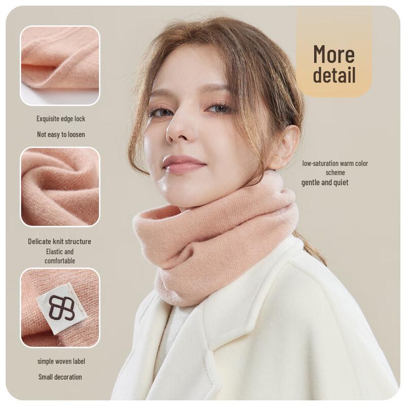 JIUMU Women's 100% Pure Wool Warm Neck Scarf