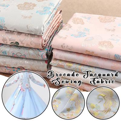 100x150cm Brocade Jacquard Fabric Satin Clothing Hanfu Sewing Fabric Cloth DIY Material Dress Hanfu Pajamas Clothes Supplies