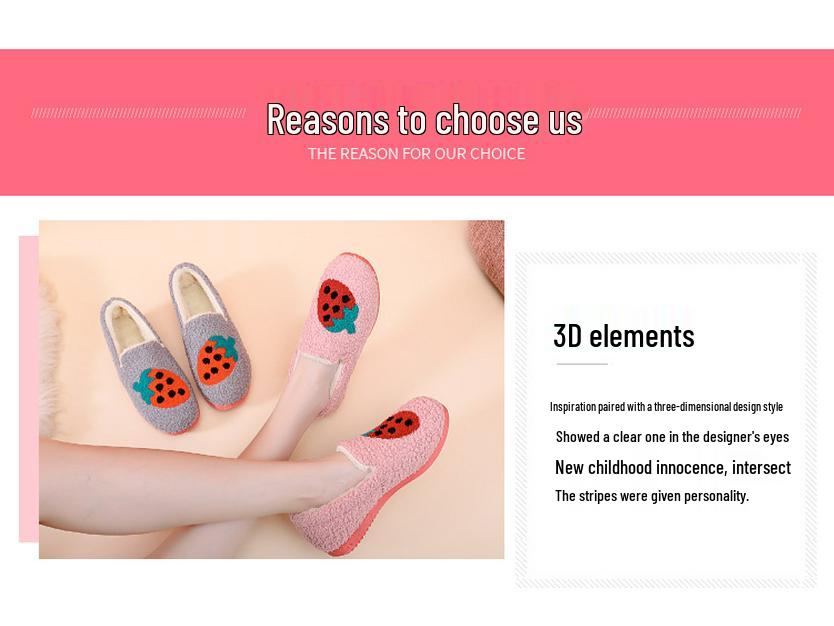 Korean-Style Women's Plush Winter Slippers – Furry, Warm, Non-Slip, Versatile