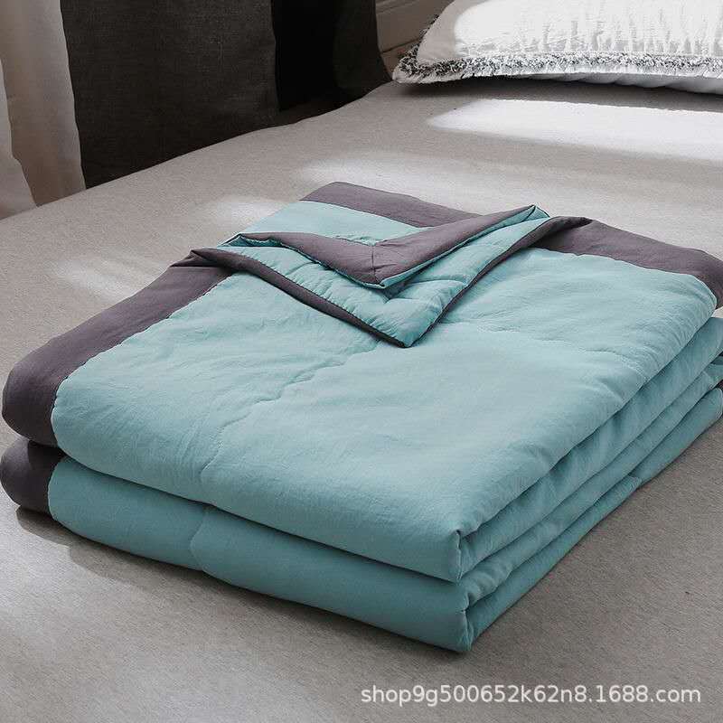 Washed Cotton Summer Quilt Skin Friendly Cool Quilt Air Conditioned Quilt Four Seasons Cool Summer Quil Spring And Autumn Quilt Machine Washable