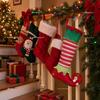 Elf-Shaped Christmas Sock Ornament Gift Bag