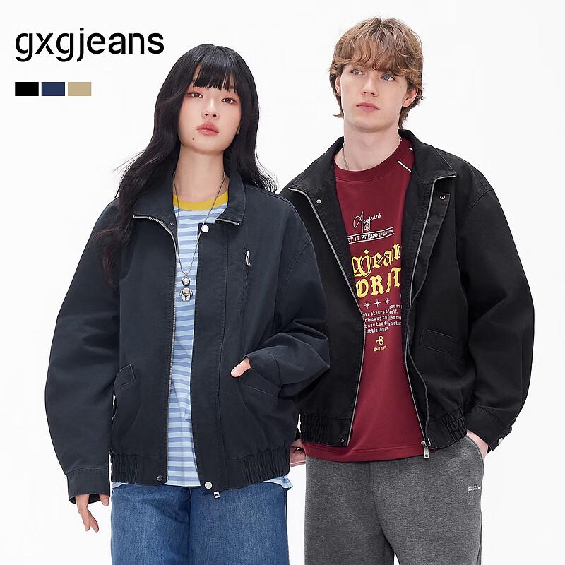 GXGJEANS Men s Stand-Collar Oversized Casual Jacket XL