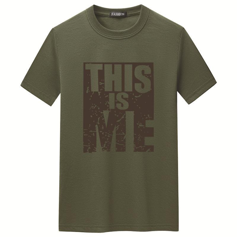 QICED Letní triko s krátkým rukávem Pánské triko Trend s výstřihem do O