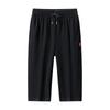 Summer Zip Pockets Sweat Shorts Men Sportswear 3/4 Pants Breathable Cotton Straight Breeches Short Pants Big Size 8XL