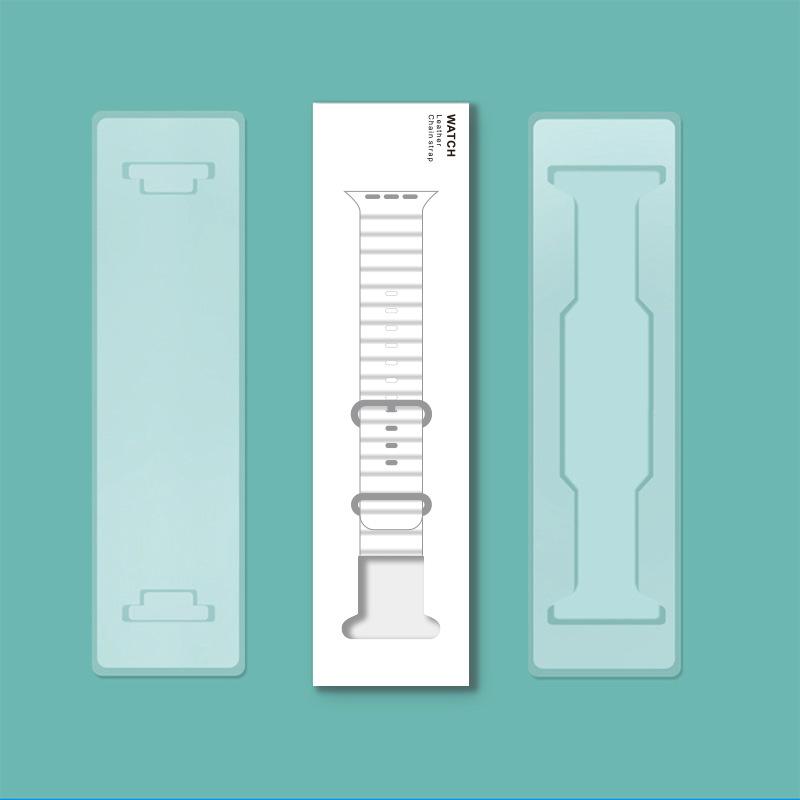 1 Stück Einfache tragbare Riemen-Verpackungsbox Für Apple Watch Armband Verpackungsbox Serie Geeignet für Leder Silikon Nylon Mailänder Boxen