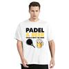 Morsom Padel & Øl Det er Derfor Jeg er Her Padel Tennis Rackets T-skjorte Unisex Topper Bomulls T-skjorter Streetwear Oversized T-skjorte