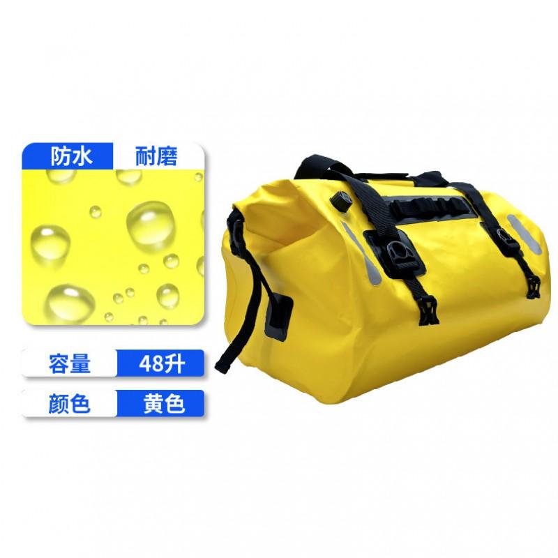 Waterproof Motorcycle Tail Bag 48L 66L Large Capacity Rear Luggage Pack Adventure Touring Off-Road Beach Riding