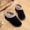  Winter Boots Women Shoes Warm Snow Boots Furry Fur Velvet Cotton Cloth Cozy Ankle Non-Slip Woman Booties Elderly Boots
