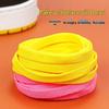Colorful Polyester Flat Shoelaces for High-Top Canvas Sports Shoes
