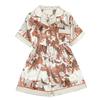French Retro High-End Sense Full Of Floral Pajamas Women'S Summer Short-Sleeved Shorts Loungewear Suit Can Be Worn Outside