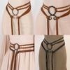 Medieval Renaissance Green Snake Belt With Decorative Buckle For Cosplay And Costume Accessory
