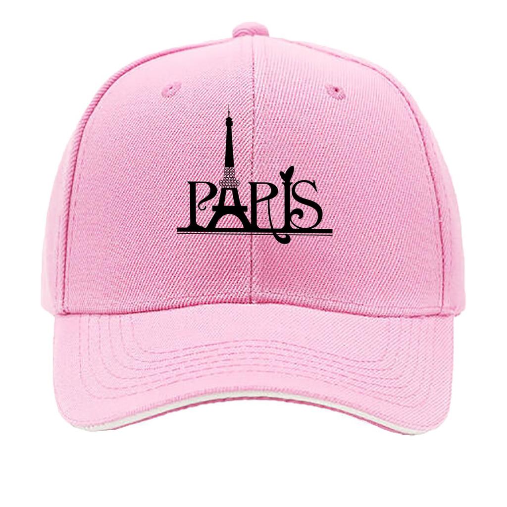 Paris Eiffel Tower Print Adjustable Snapback Hat Casual Outdoor Cap Sandwich Baseball Cap