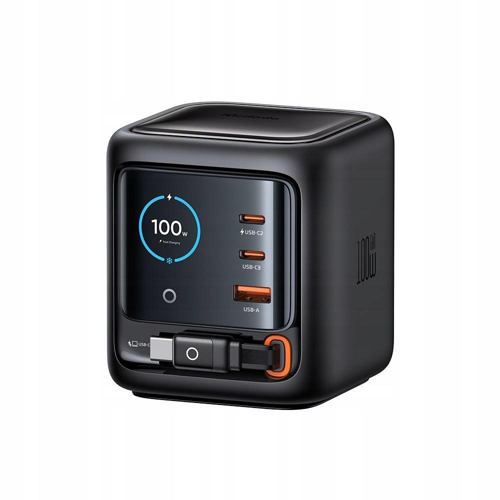 Mcdodo Szybka Ładowarka Z Wbudowanym Kablem Zasilacz 4X Usb-C Usb-A 100W