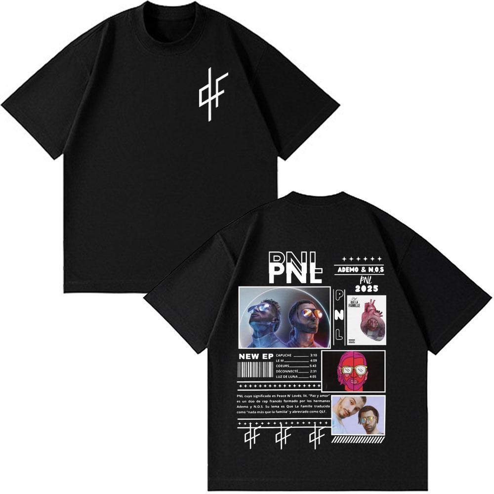 

Le Monde Chico T Shirt PNL Album French Rapper Graphic Print Tshirt Men Women Hip Hop Fashion Short Sleeve Gothic Punk T Shirt 4XL
