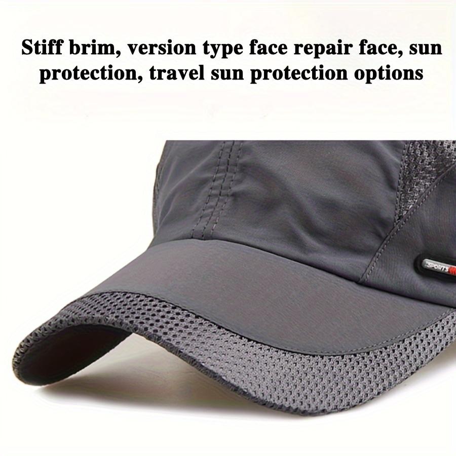 Thin Breathable Outdoor Baseball Cap Outdoor Quick Drying Running Hats Casual Adjustable Sports Hat For Women Men