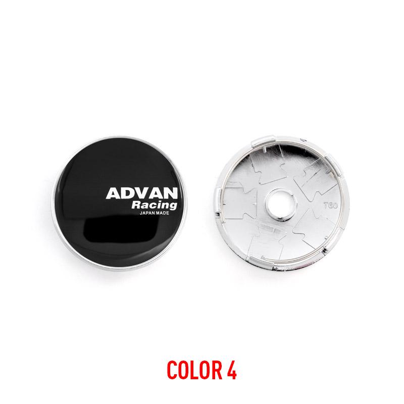 4PCS/Lot 60MM Car Wheel Center Hub Caps for ADVAN Racing Emblem Wheel Center Cap label car styling accessories