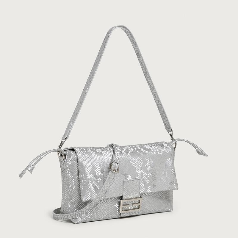 Enkel handväska axelväska retro läder exklusiv och mångsidig väska