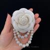 Flower Brooch Pin Corsage Badge Pearl Tassel Brooches for Women Accessories