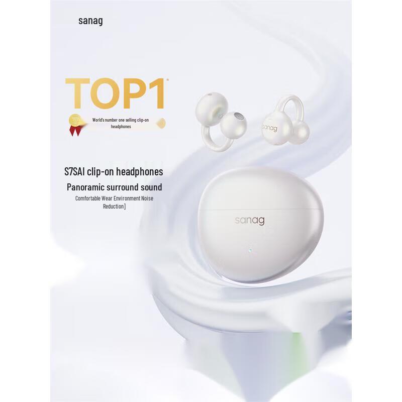 

Saina S7S AI Open-Ear Bone Conduction Bluetooth Headset