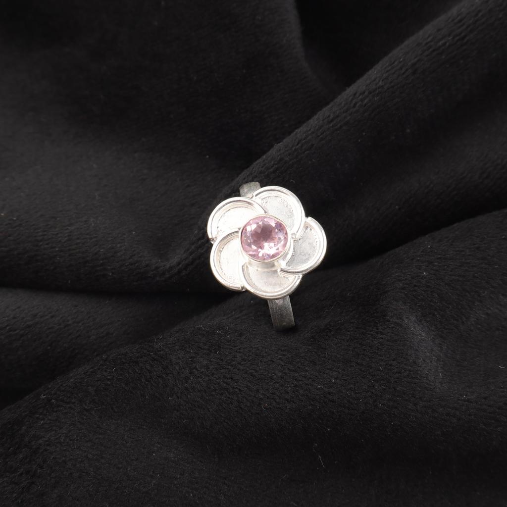 Wonderful Morganite Ring, Handmade Gemstone 925 Solid Sterling Silver Ring Dainty Jewelry, For Engagement Gift