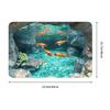3D Illusion Koi Fish Design Doormat Anti-Slip Entrance Bathroom Kitchen Door Floor Mat  Living Room Carpet Rug