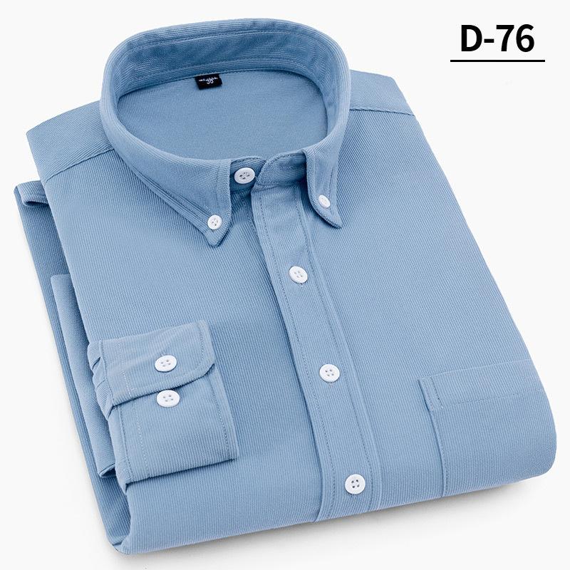 Men's Corduroy Shirts Long Sleeve Fashion Casual Regular Fit Soft Comfortable Pocket Dress Shirt For Men Blouse Clothes