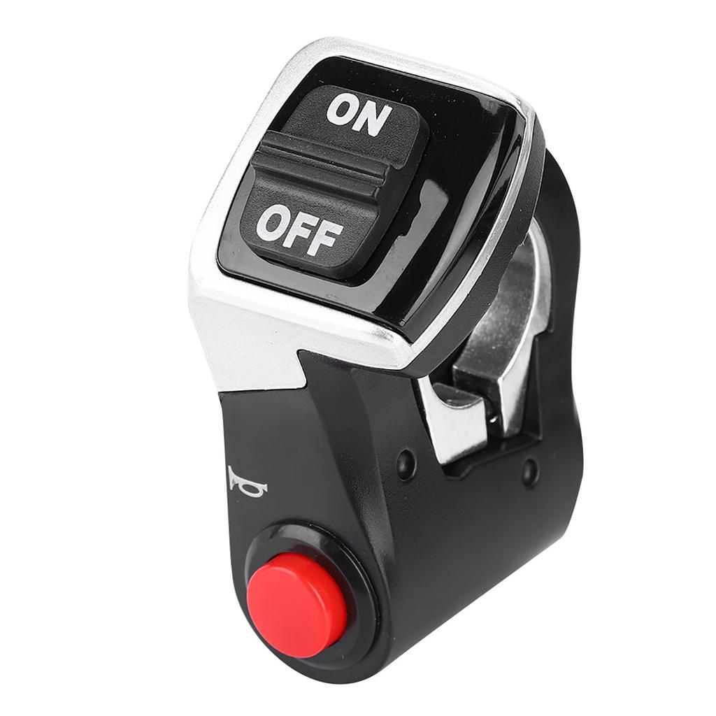 2 i 1 Ljus Tuta Strömbrytare Knapp för Elcykel Mountainbike E-cykel Skoter